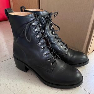 Madewell Patti Lace Up Combat Boots 6.5
